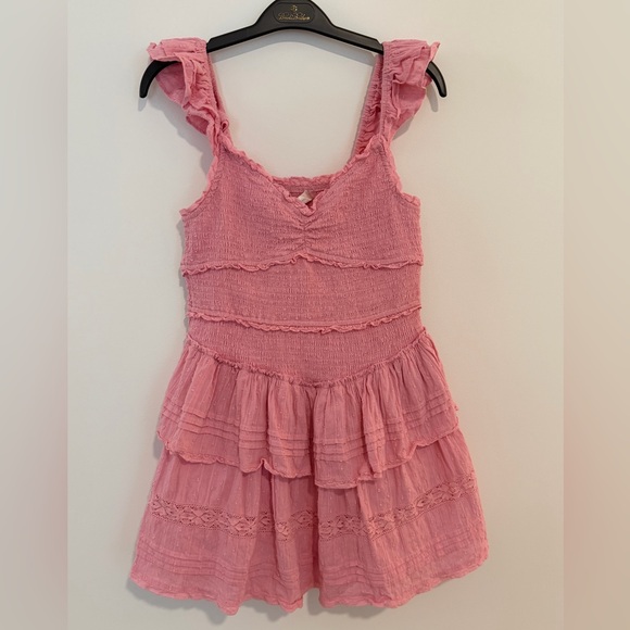 *NWT* LoveShackFancy Lovine Cotton Smocked Mini Dress - Picture 2 of 10
